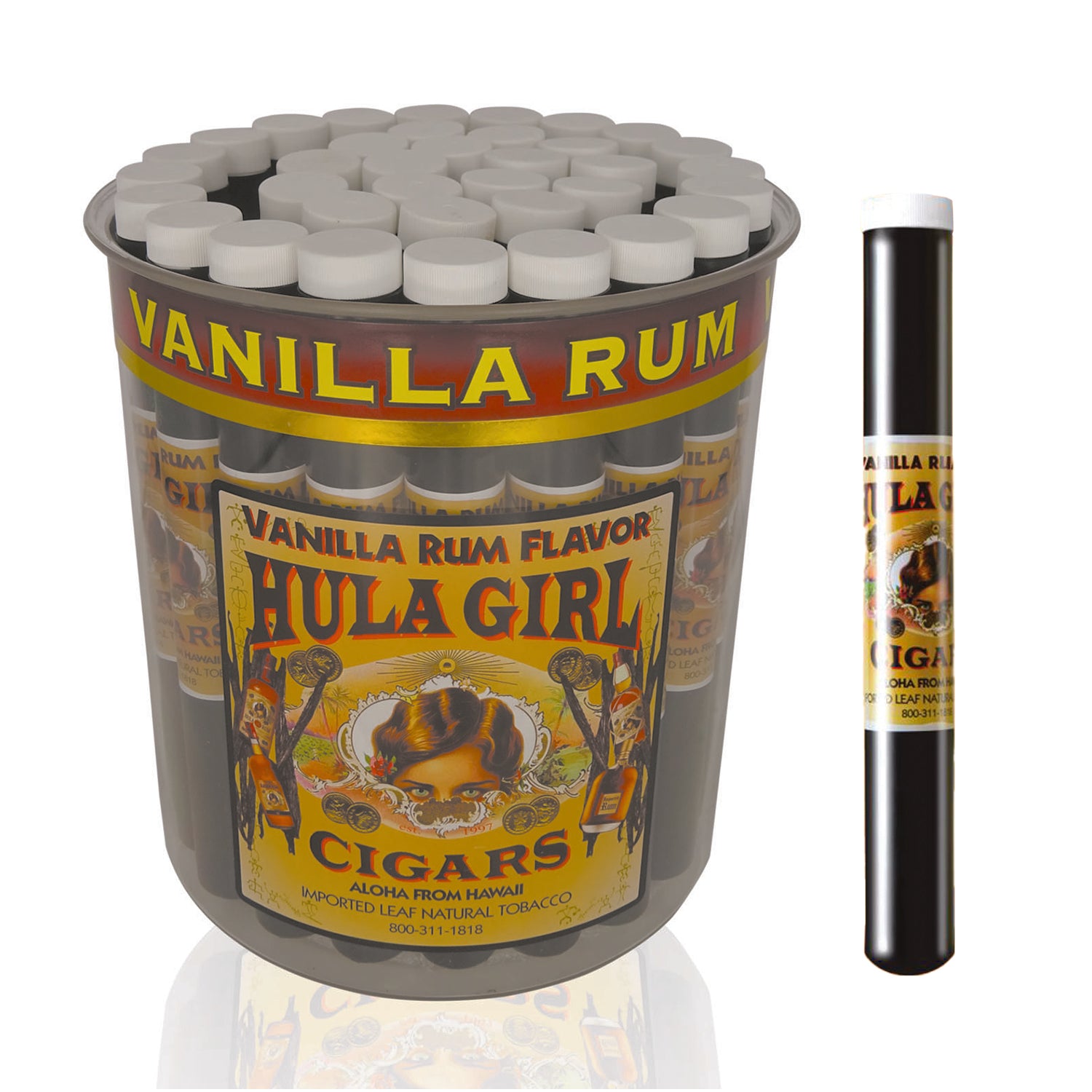 Tub of 36 Hula Girl Flavored Cigars