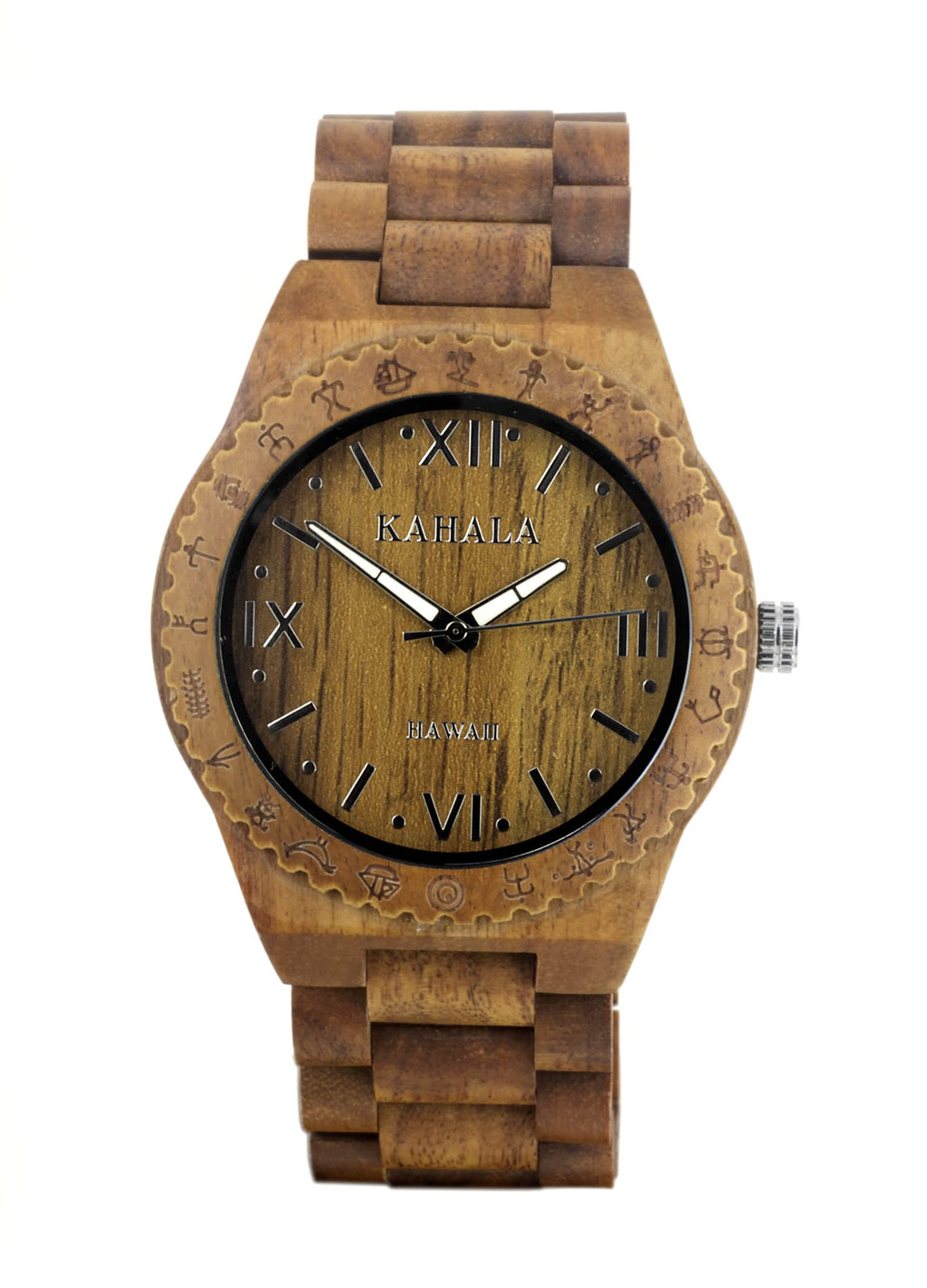 Hula Girl Handmade Wooden Watch Made with Teak Wood - Kahala #7T