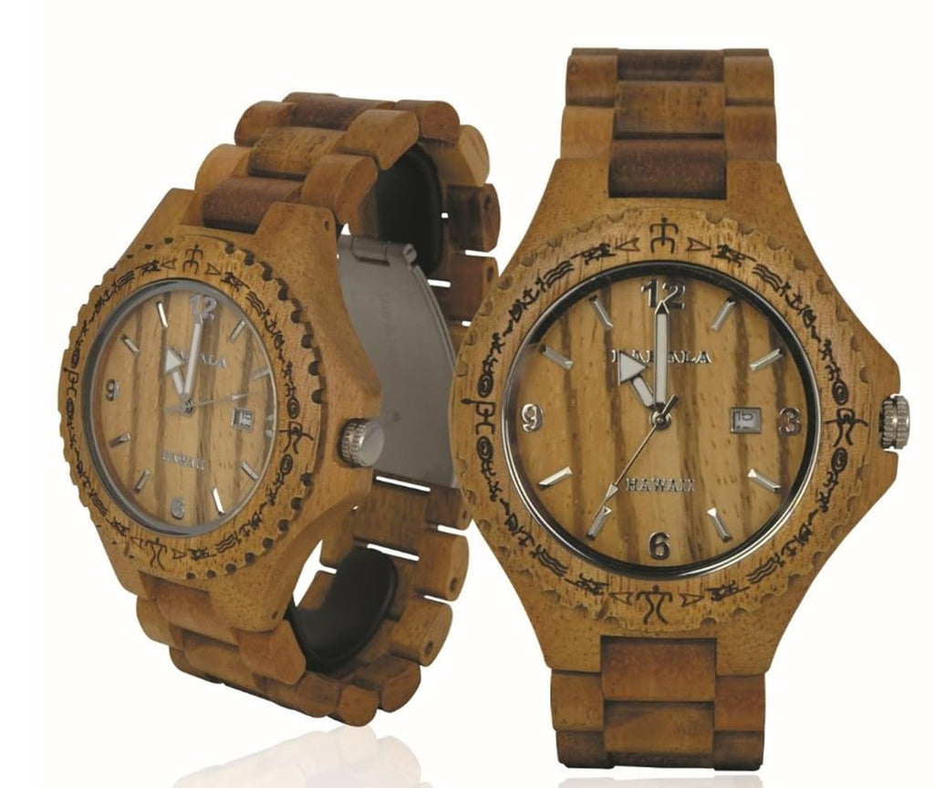 Hula Girl Handmade Hawaiian Wooden Watch (Kahala 1A)