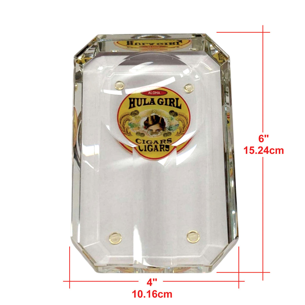 Hula Girl Crystal Ashtray
