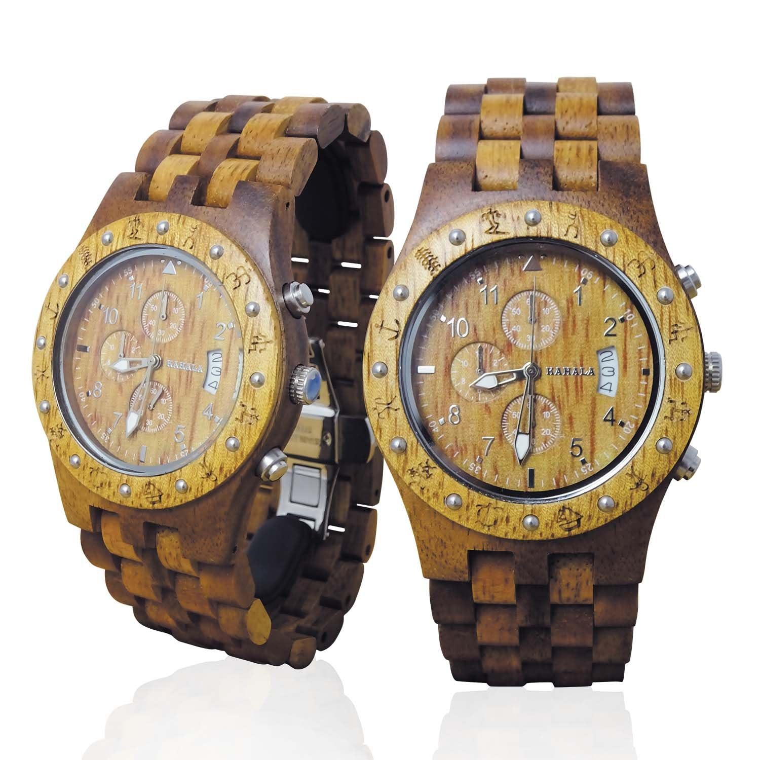 Hula Girl Handmade Hawaiian Wooden Watch (Kahala 11A)