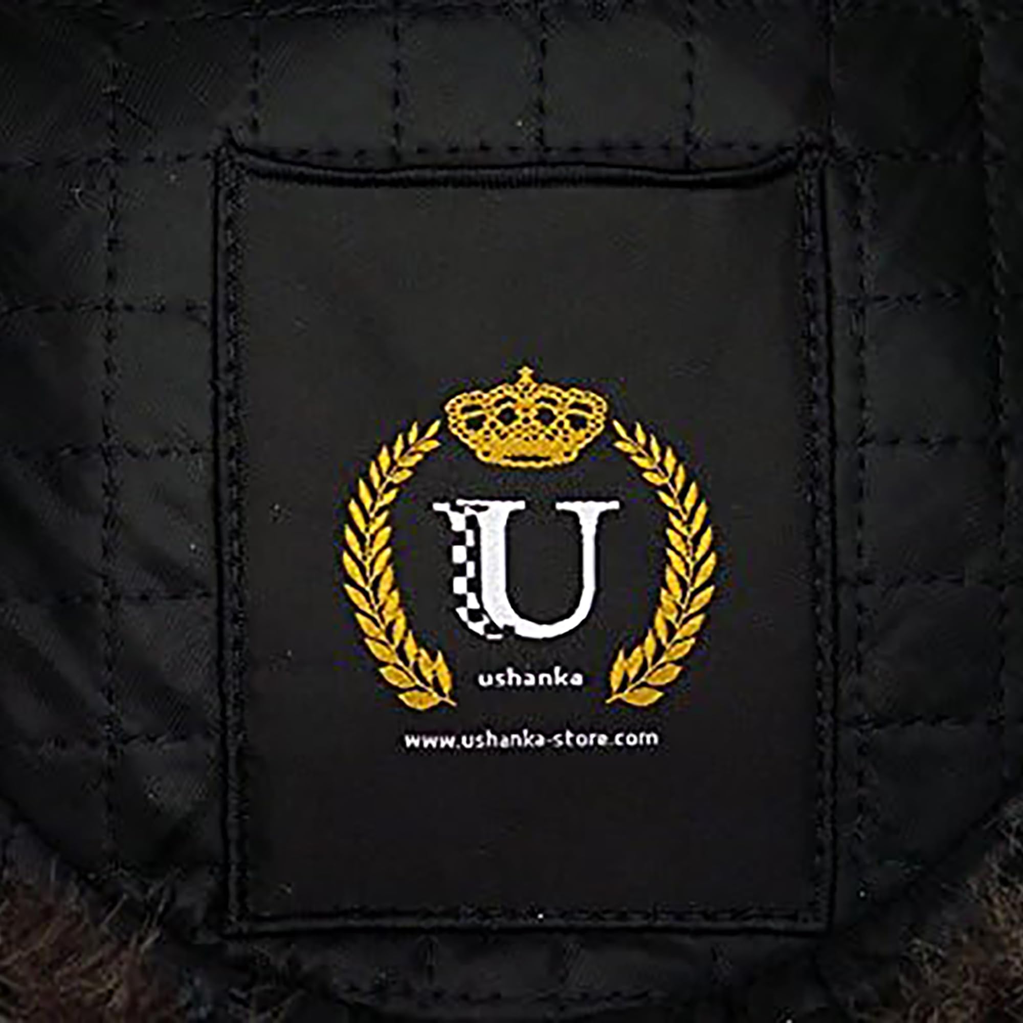 Winter Fur Ushanka Russian Hat with Secret Pocket and RED Star Emblem (Removable) (Medium, Silver Gray)