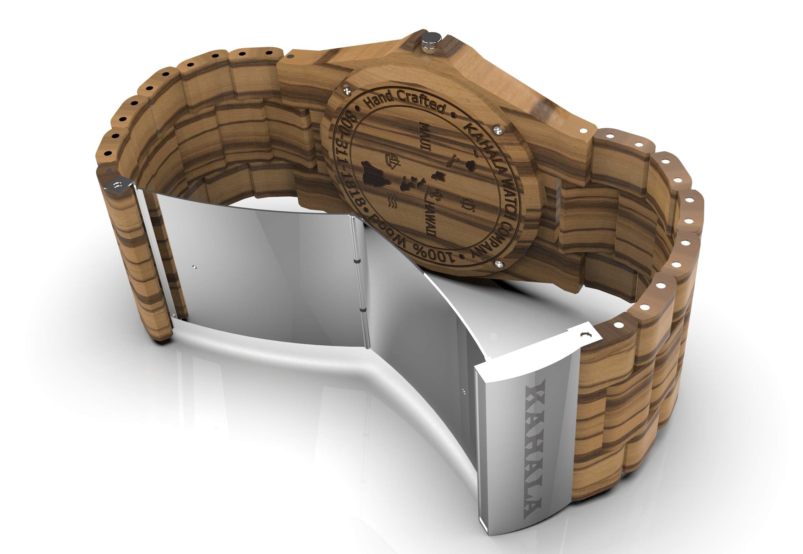 Hula Girl Handmade Hawaiian Wooden Watch (Kahala 1A)