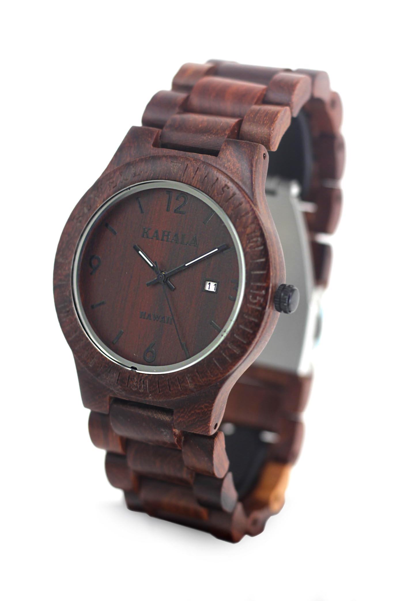 Hula Girl Handmade Hawaiian Wooden Watch (Kahala 68)