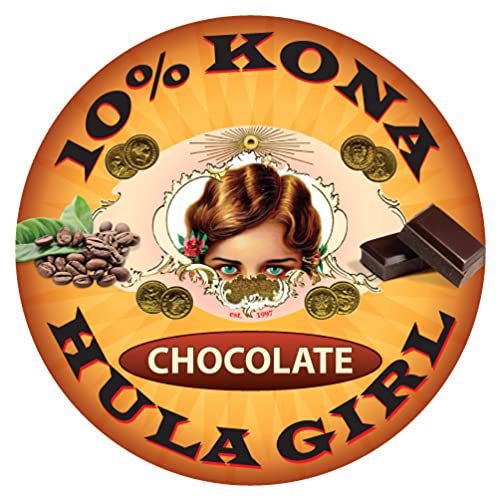Hula Girl Hula Girl K2 Compatible 10% Kona Coffee Chocolate Single Servings,