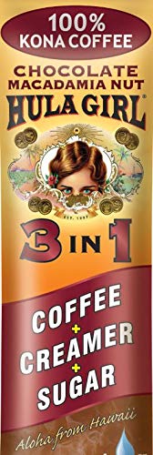 Hula Girl 100% Kona Coffee 3 in 1 Sachets