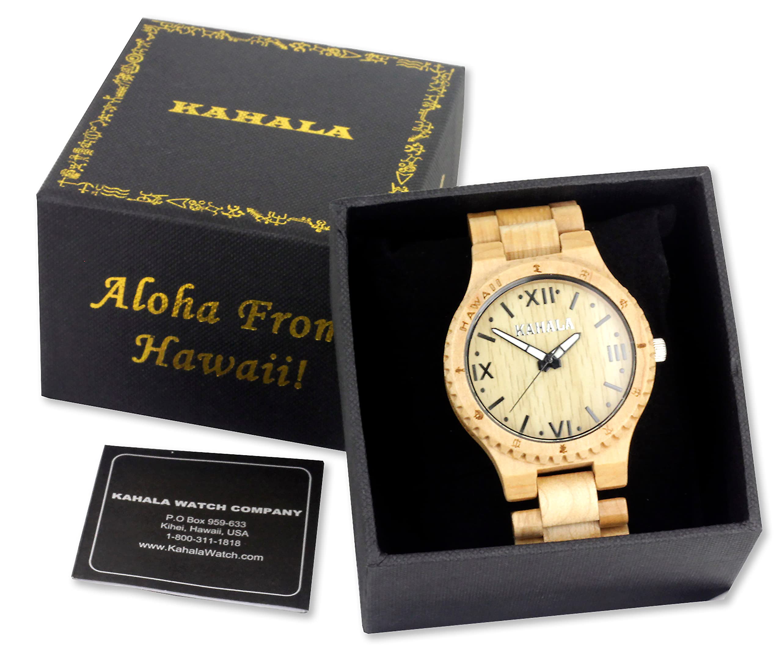Hula Girl Handmade Hawaiian Wooden Watch (Kahala 8)