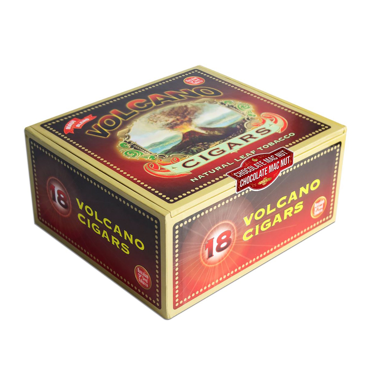 Volcano Macadamia Nut Flavored Cigars Box of 18