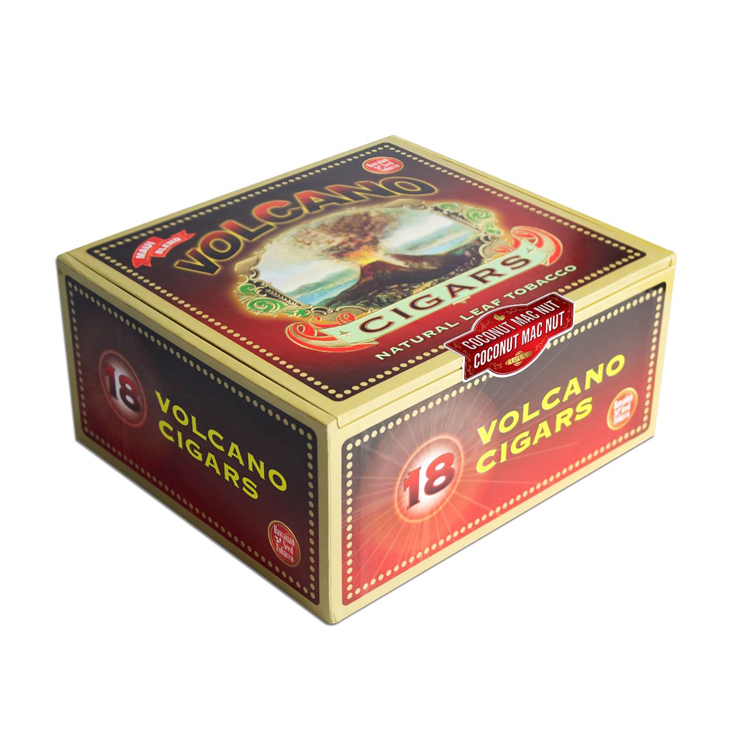 Volcano Macadamia Nut Flavored Cigars Box of 18
