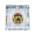Hula Girl Four Small Cigars Crystal Square Ashtray