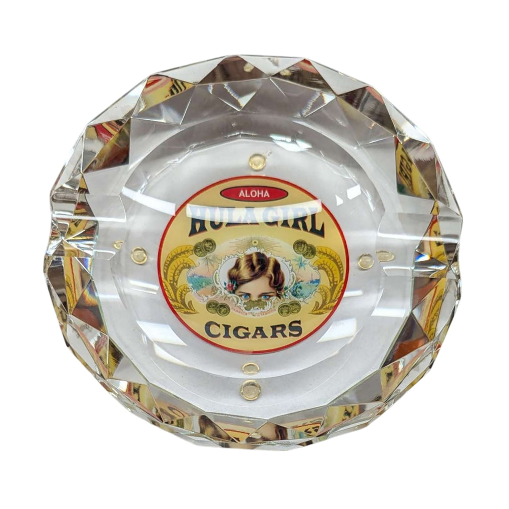 Hula Girl Crystal Ashtray