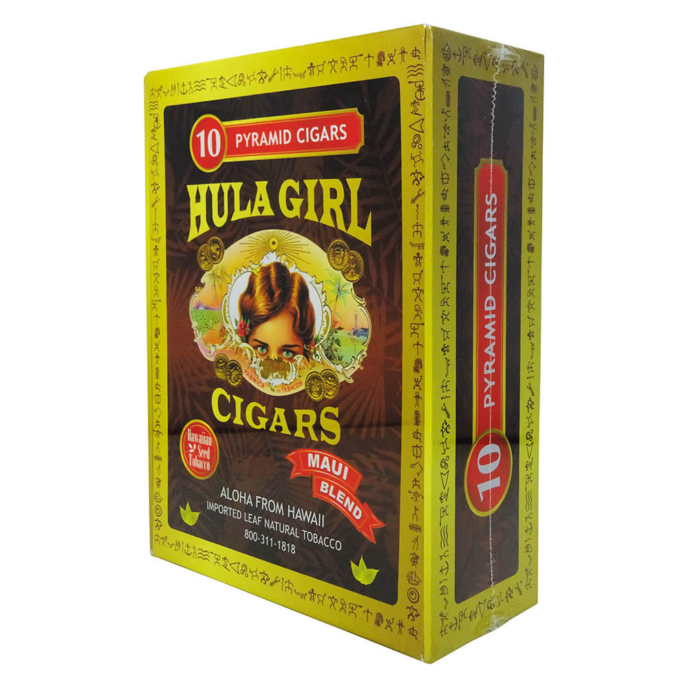 Hula Girl Box of 10 Premium Cigars