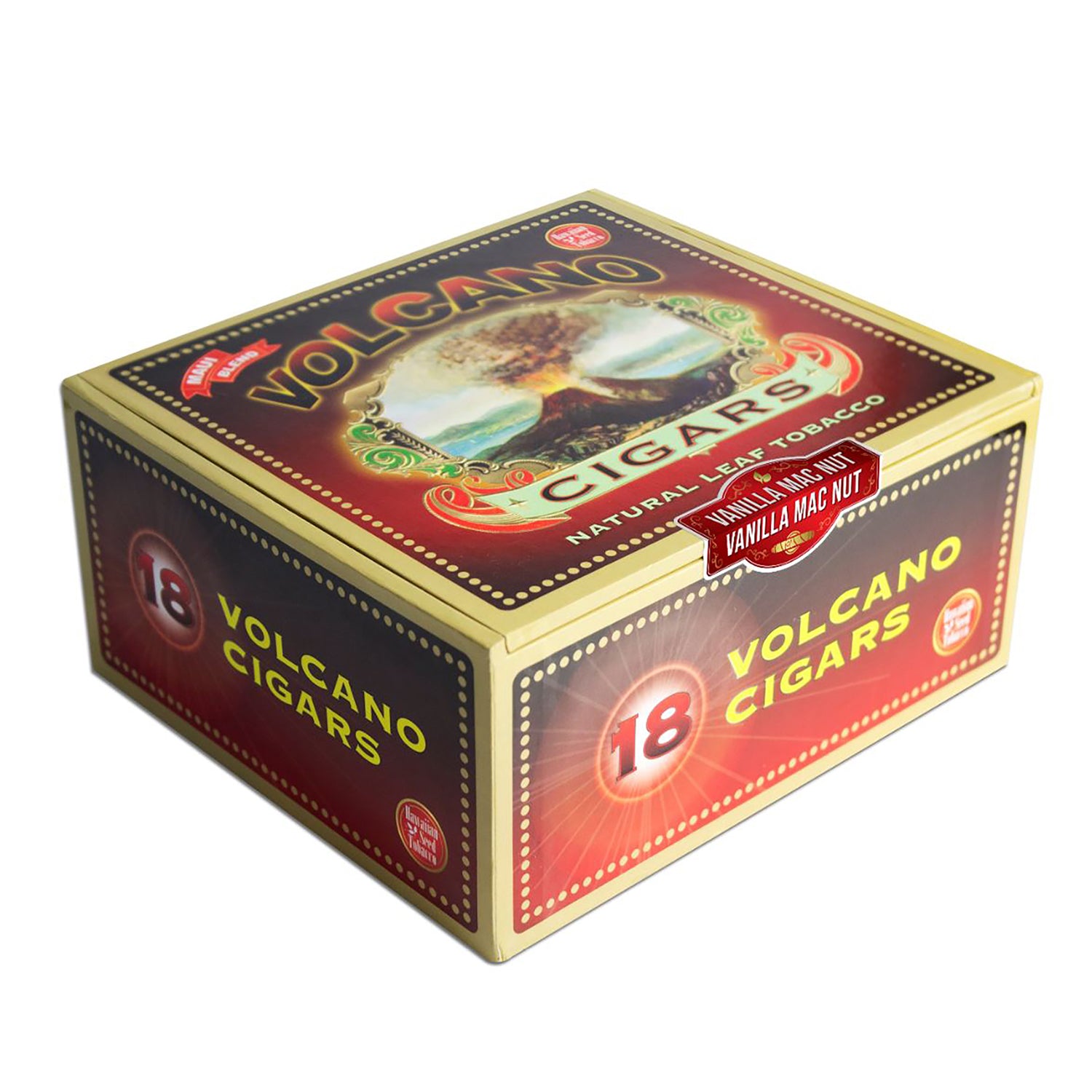 Volcano Macadamia Nut Flavored Cigars Box of 18