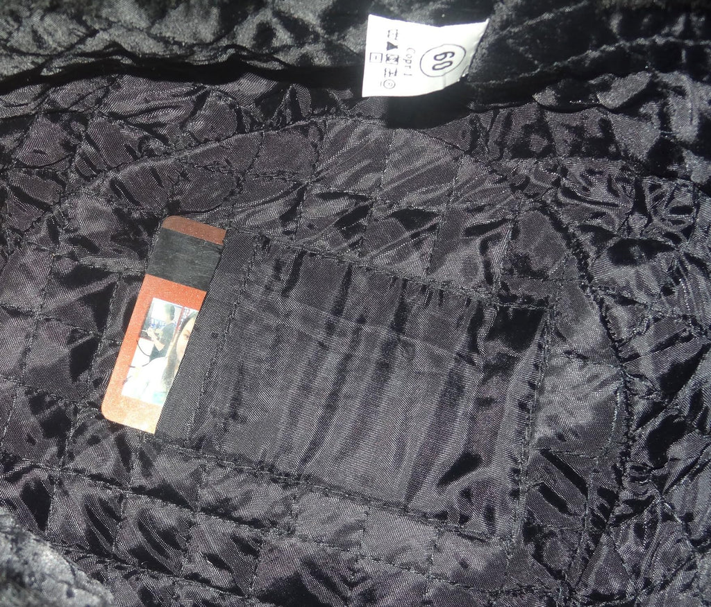 Winter Fur Ushanka Russian Hat with Secret Pocket and RED Star Emblem (Removable) (Large, Black)