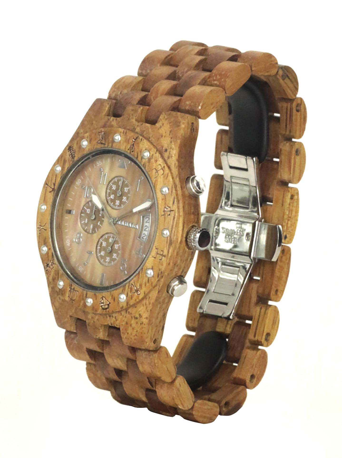 Hula Girl Handmade Hawaiian Wooden Watch (Kahala 11B)