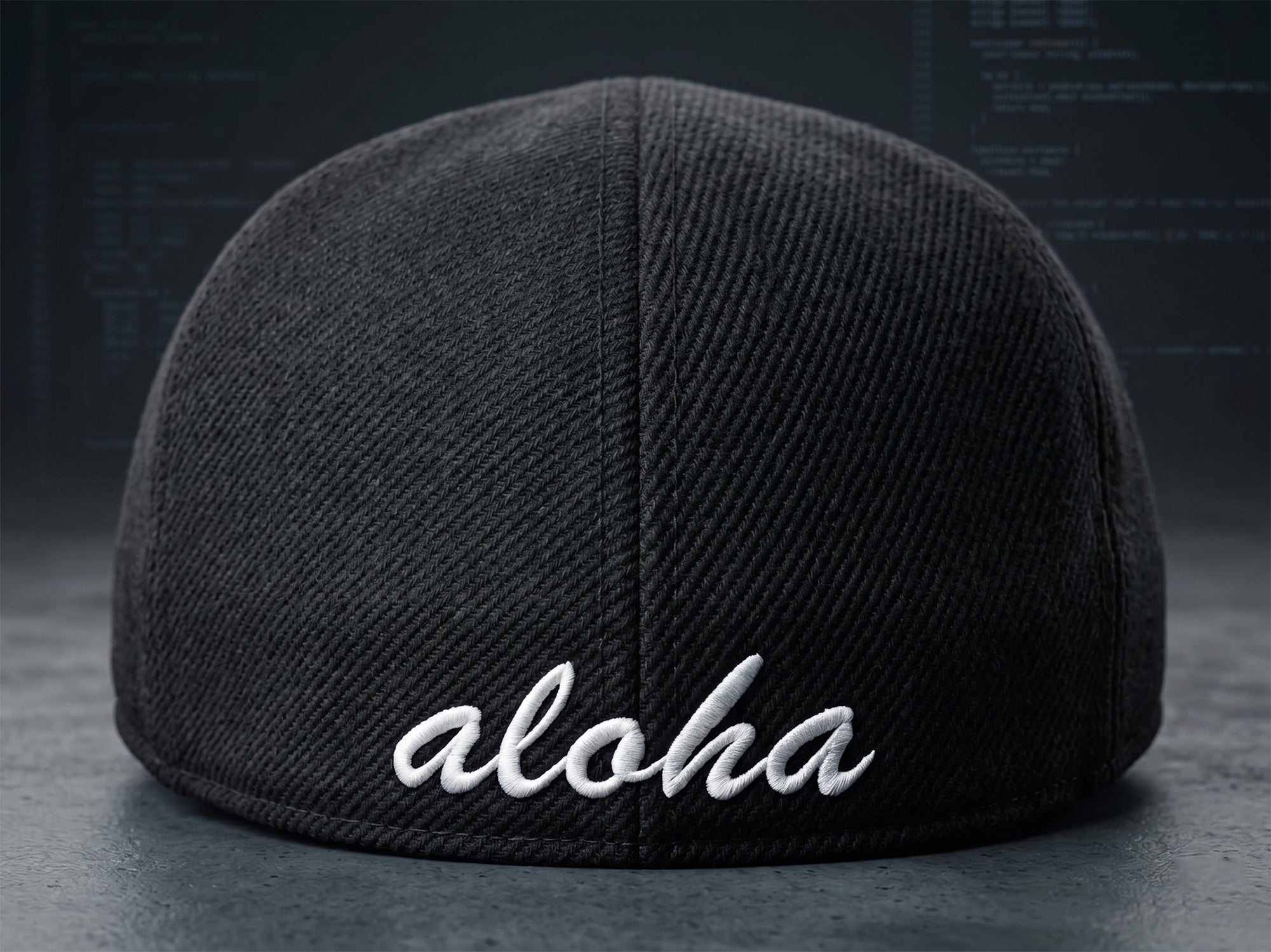 Hula Girl Cigar Logo Hat with Secret Pocket Closed Back Deluxe