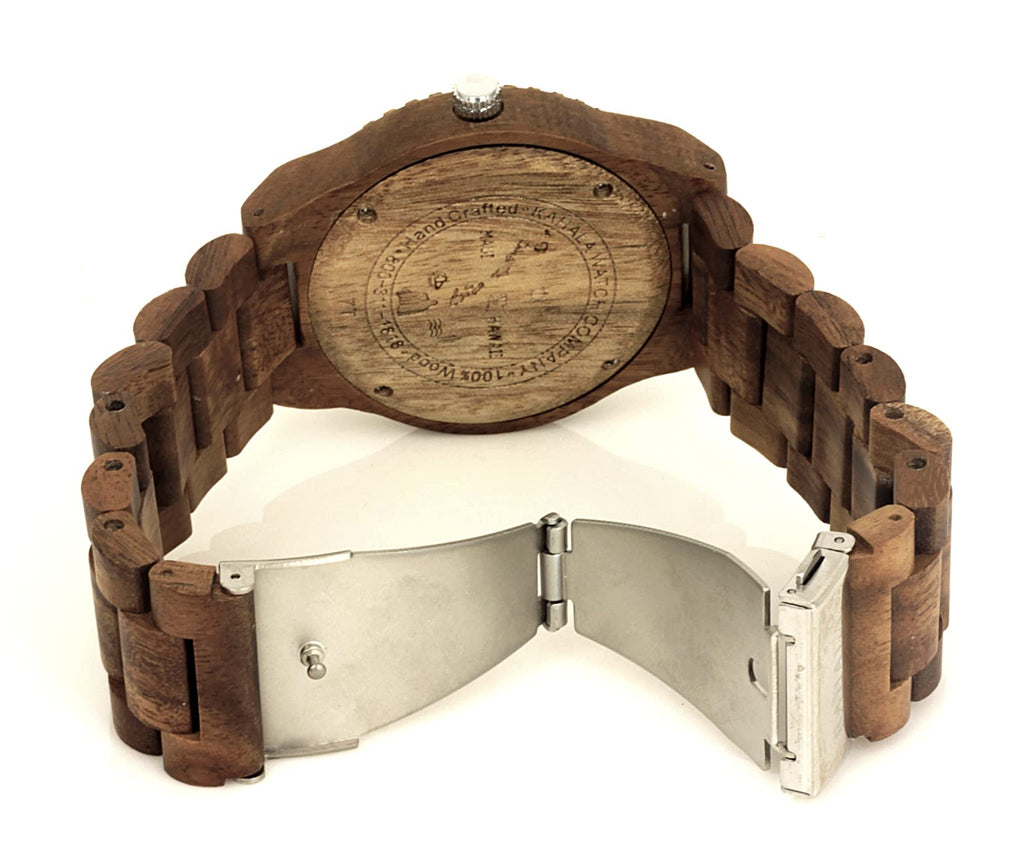 Hula Girl Handmade Wooden Watch Made with Teak Wood - Kahala #7T