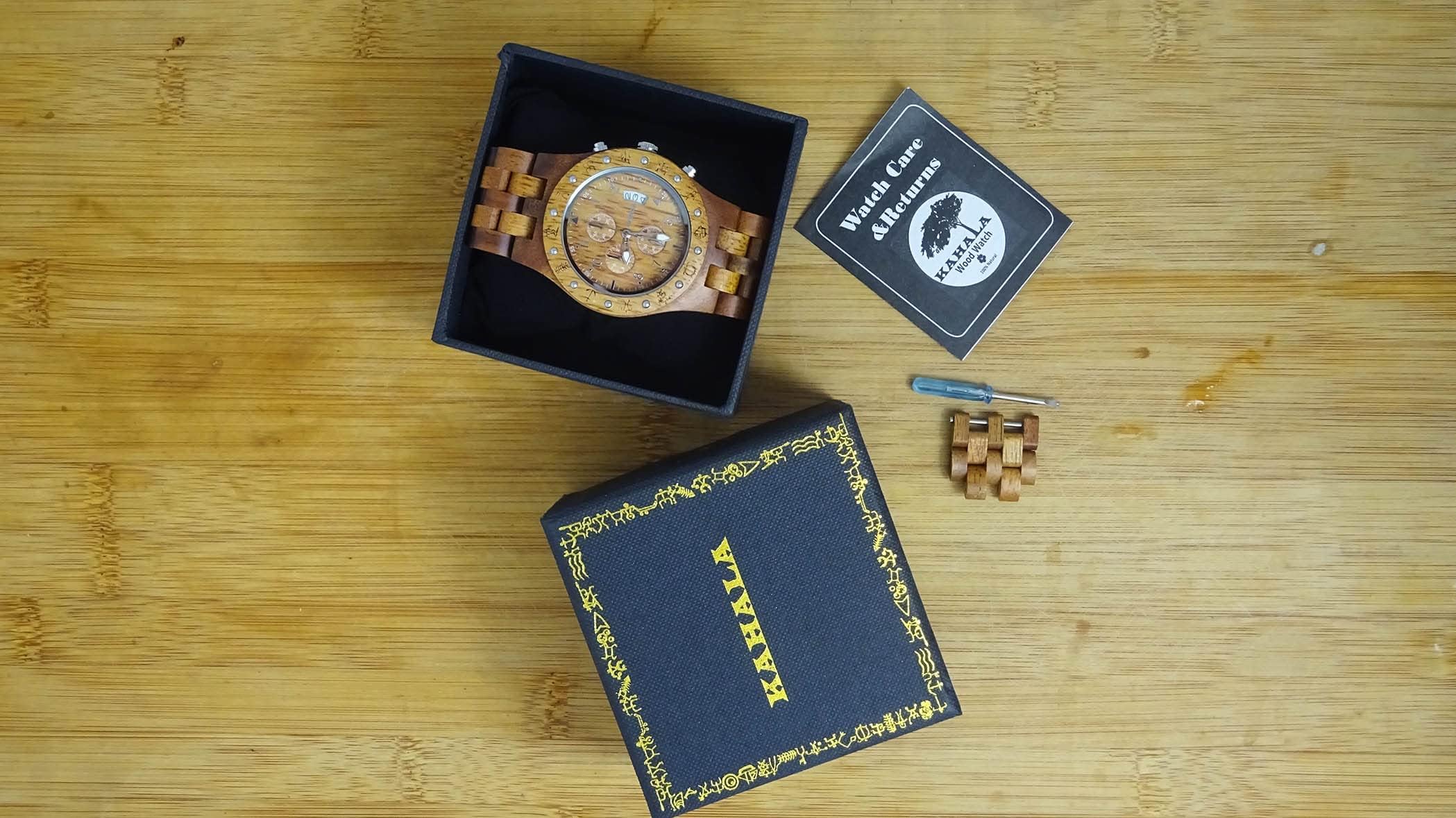 Hula Girl Handmade Hawaiian Wooden Watch (Kahala 11A)