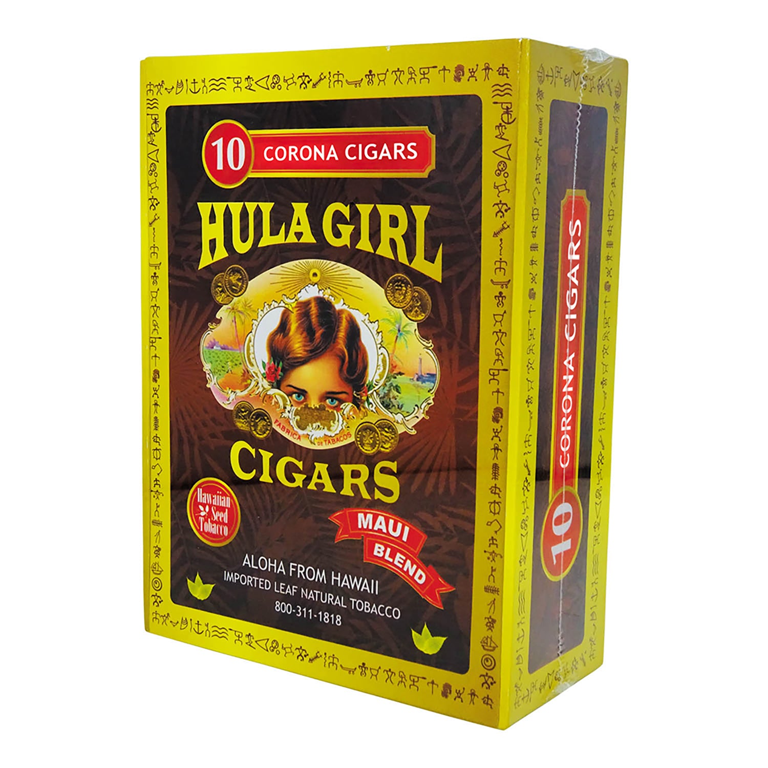 Hula Girl Box of 10 Premium Cigars