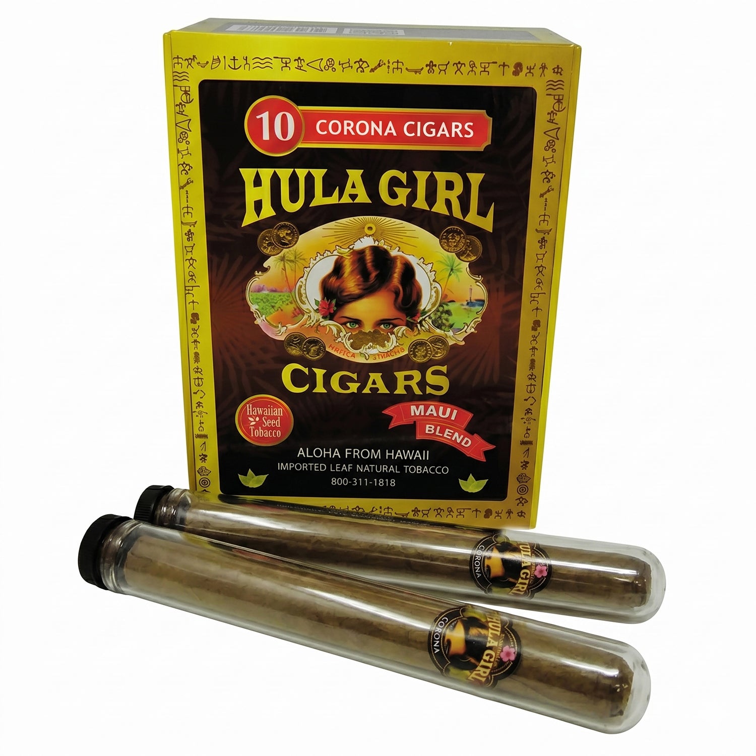 Hula Girl Premium Cigars Box of 10