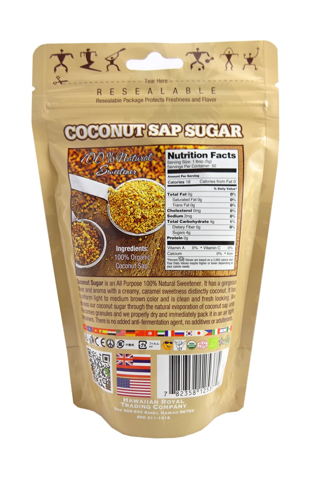 Hula Girl Organic Coconut Sap Sugar 250grams