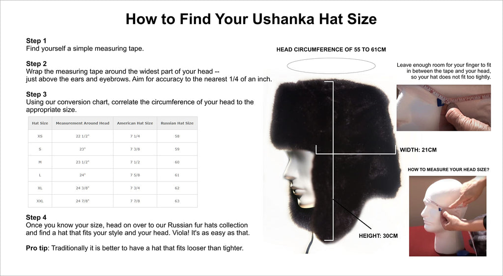 Gray Fur Winter Ushanka Hat with RED STAR Emblem (X-LARGE)