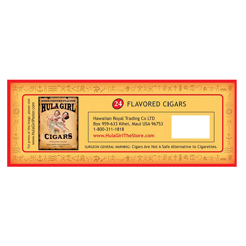 Box of 24 Hula Girl Flavored Cigars