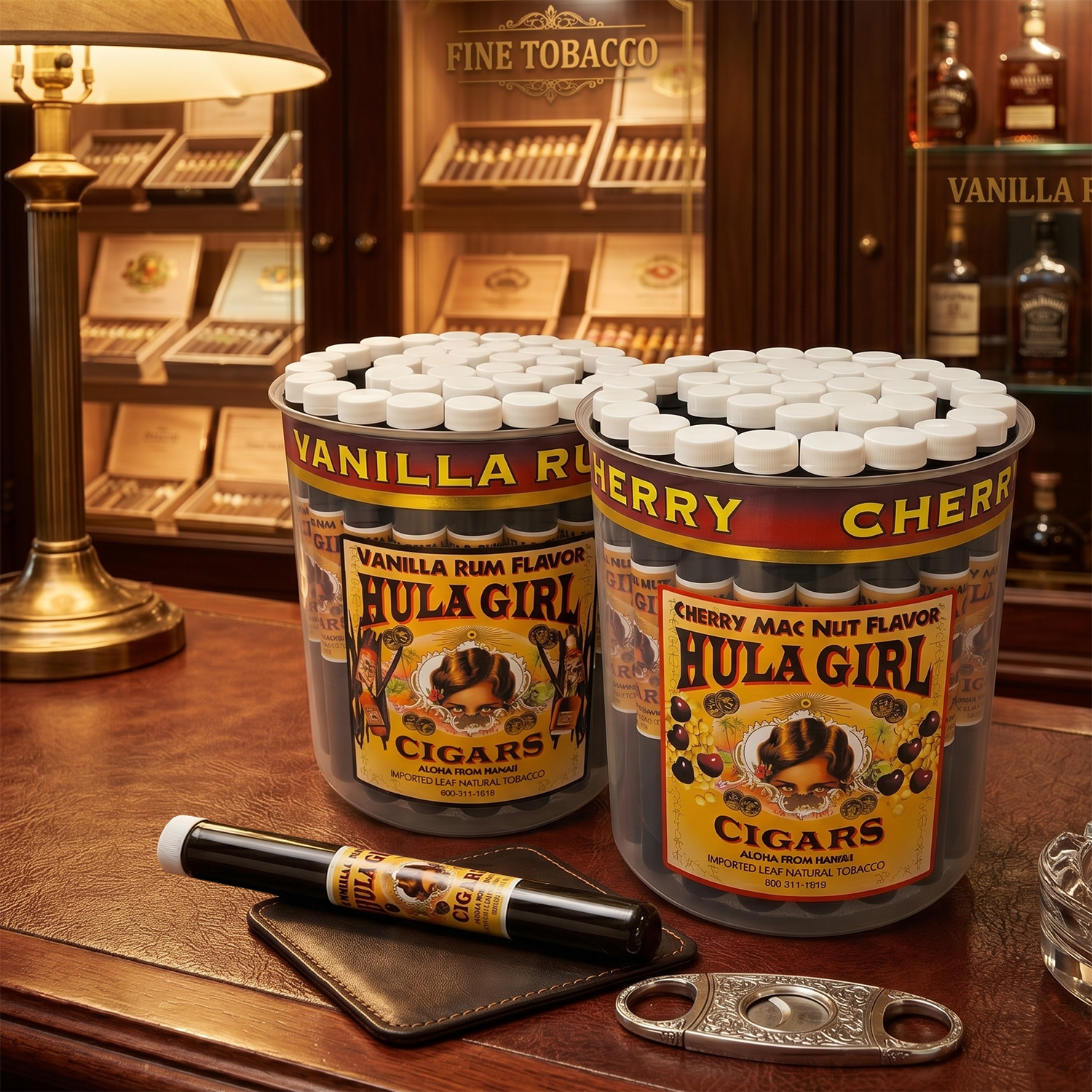Tub of 36 Hula Girl Flavored Cigars