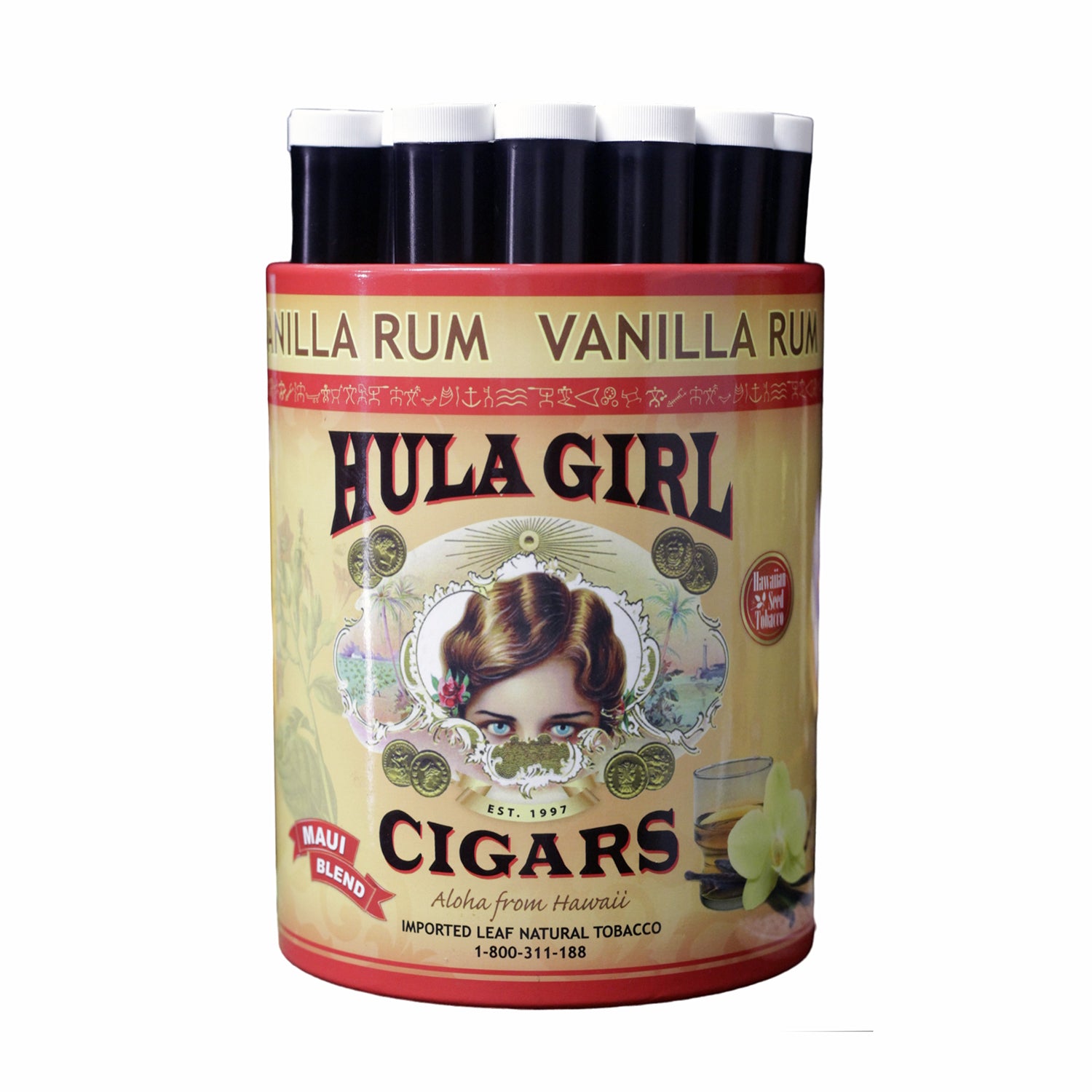 Hula Girl Flavored Cigars Tub of 22